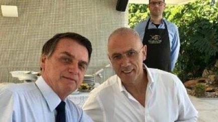 Bolsonaro y embajador israelí