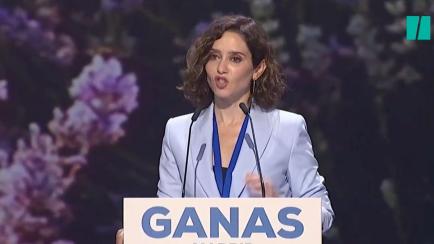 Isabel Díaz Ayuso, durante el Congreso del PP de Madrid.