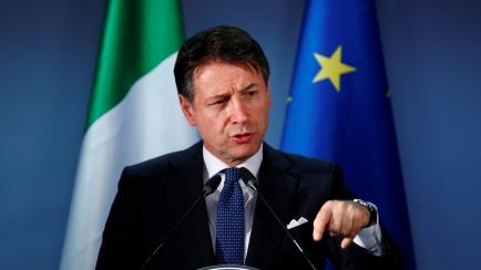 Italian Prime Minister Giuseppe Conte attends a news conference after the European Union leaders summit in Brussels, Belgium, June 21, 2019. REUTERS/Francois Lenoir