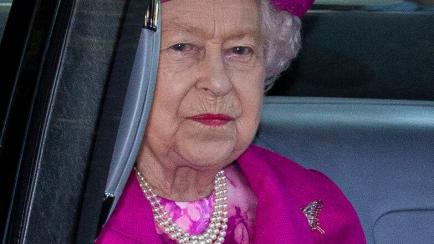CRATHIE, ABERDEENSHIRE - AUGUST 25: Queen Elizabeth II is driven to Crathie Kirk Church before the service on August 25, 2019 in Crathie, Aberdeenshire. Queen Victoria began worshiping at the church in 1848 and every British monarch since has wo...