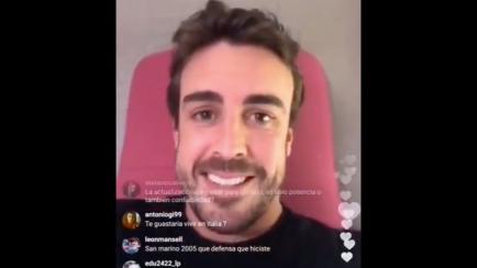 Directo de Fernando Alonso en Instagram.