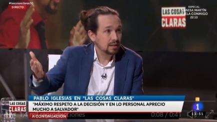 Pablo Iglesias en 'Las Cosas Claras'.