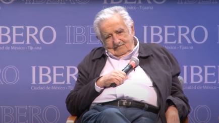 José Mujica, en el acto en México.