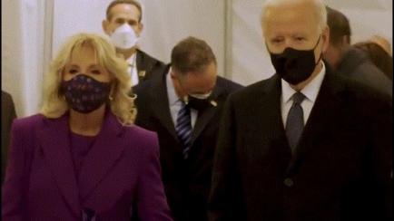 Jill Biden junto a Joe Biden.