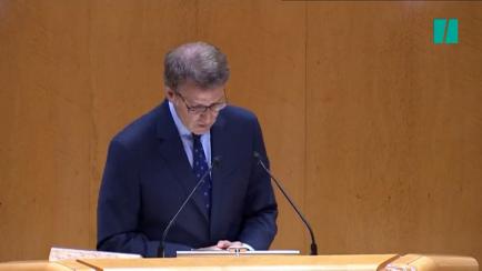 Alberto Núñez Feijóo en el Senado.