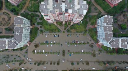Inundaciones en Izmir, Turquía, en diciembre de 2020. 