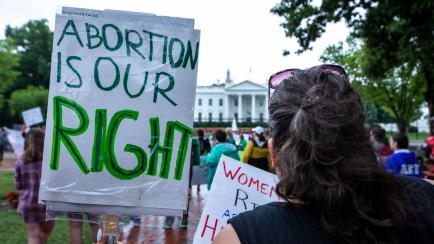 Manifestación contra la derogación del aborto del Supremo de EEUU.