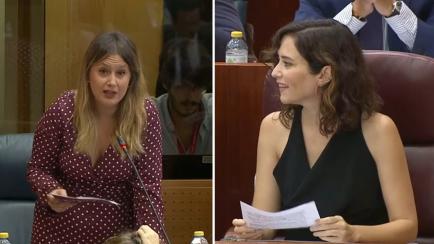 Alejandra Jacinto e Isabel Díaz Ayuso.
