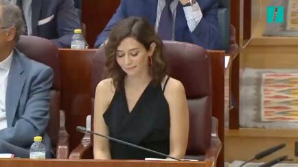Isabel Díaz Ayuso (PP) en la Asamblea de Madrid