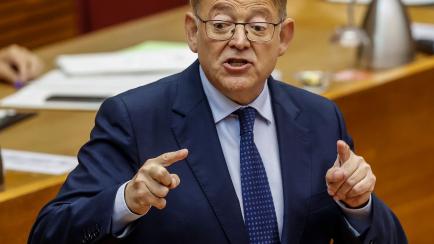 Ximo Puig, en el Parlamento valenciano.