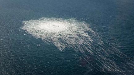 La mancha de al fuga del Nord Stream 2 