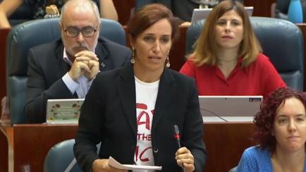 Mónica García en la Asamblea.