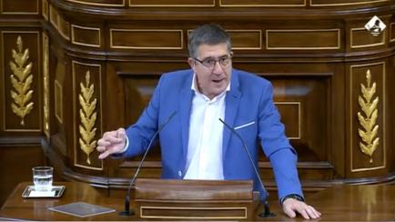 Patxi López, en el Congreso.