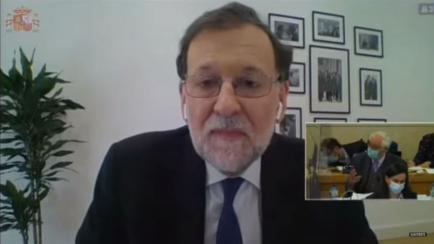 Rajoy, durante su comparecencia.