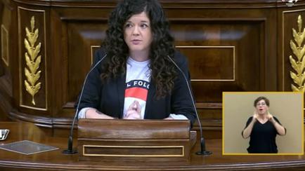 Sofía Fernández Castañón en el Congreso.