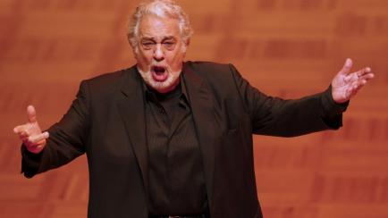 Opera singer Placido Domingo performs during a dress rehearsal the day before the traditional Opera Ball in Vienna, Austria, February 3, 2016. REUTERS/Heinz-Peter Bader