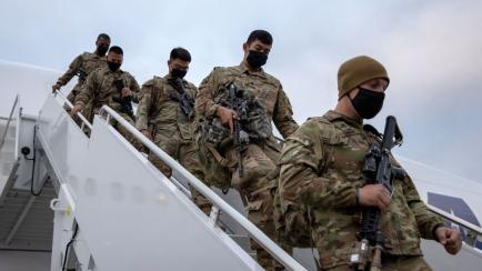 Tropas americanas regresan a EEUU después de estar en Afganistán