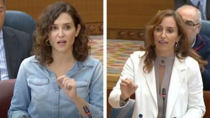 Isabel Díaz Ayuso y Mónica García.
