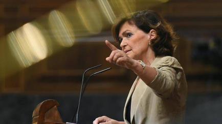Carmen Calvo, vicepresidenta primera del Gobierno.