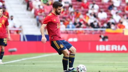 José Luis Gayá durante un partido con la selección española