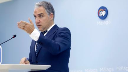Elías Bendodo, en una intervención desde Génova