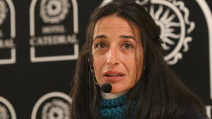 ALMERIA, SPAIN - FEBRUARY 27: Patricia Ramirez, the mother of Gabriel Cruz, the kid murdered in Almeria last year, is seen in a press conference on the occasion of the first anniversary of his disappearance on February 27, 2019 in Almeria, Spain...