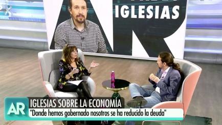 Entrevista de Ana Rosa Quintana a Pablo Iglesias.