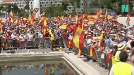 Manifestación en Colón contra los indultos