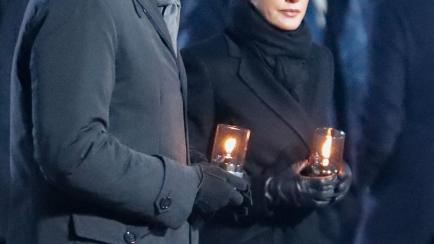 Los reyes Felipe y Letizia en el 75º aniversario de la liberación de Auschwitz