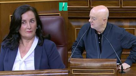 Edurne Uriarte (PP) y Odón Elorza (PSOE) en el Congreso de los Diputados