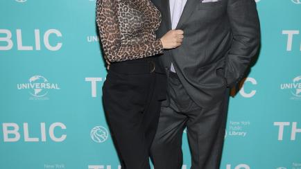 NEW YORK, NEW YORK - APRIL 01: Hilaria Baldwin and Alec Baldwin attend the 'The Public' New York Premiere at New York Public Library - A Schwartzman Building on April 01, 2019 in New York City. (Photo by Dimitrios Kambouris/Getty Images)