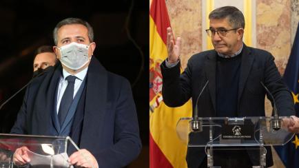 Jorge Rodrigo Dominguez (PP) y Patxi López (PSOE)