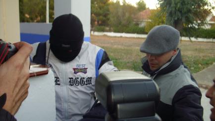 Miguel Ricart durante su salida de la cárcel en el año 2013