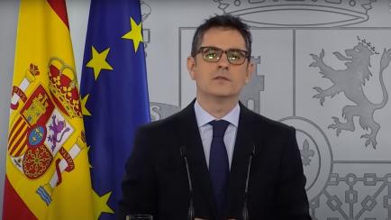 Félix Bolaños, durante su intervención.