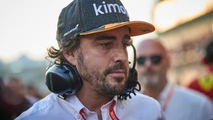 ABU DHABI, UNITED ARAB EMIRATES - 2019/12/01: Fernando Alonso of Spain, two times F1 World Champion is seen on the grid ahead of the Abu Dhabi F1 Grand Prix race at the Yas Marina Circuit in Abu Dhabi. (Photo by Jure Makovec/SOPA Images/LightRoc...