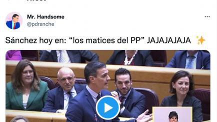 Tuit de Mr. Handsome.