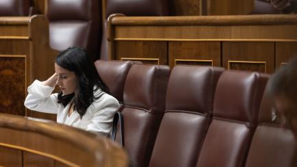 Inés Arrimadas en un plenoo del Congreso de los Diputados