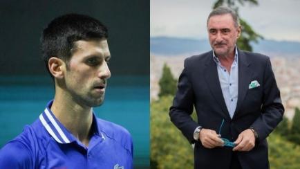 Novak Djokovic y Carlos Herrera.
