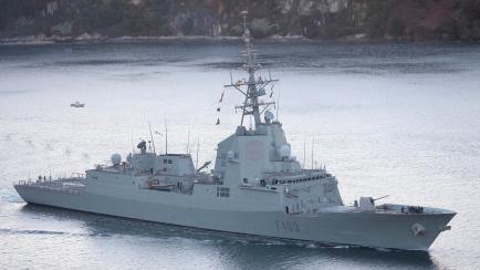La fragata española 'Blas de Lezo' que se dirige al Mar Negro para apoyar la misión de la OTAN.