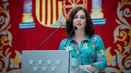 La presidenta de la Comunidad de Madrid, Isabel Díaz Ayuso. 
