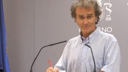 Fernando Simón, en la rueda de prensa