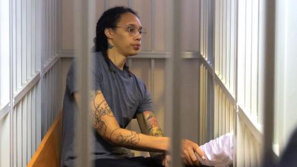 Brittney Griner, durante su detención en Rusia.