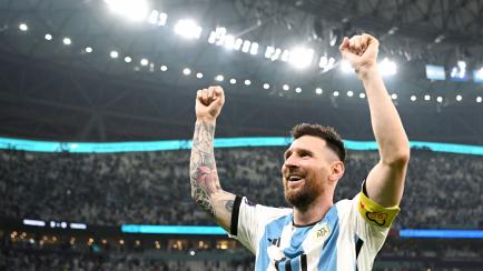 Messi, eufórico, el gran protagonista