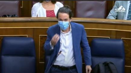 Pablo Iglesias en el Congreso.