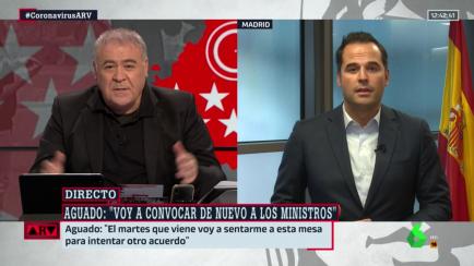 Antonio García Ferreras e Ignacio Aguado, en 'Al Rojo Vivo' (LaSexta).
