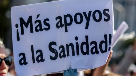 Manifestación en contra de la actual situación de la sanidad madrileña, el pasado noviembre
