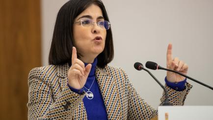 La ministra de Sanidad, Carolina Darias