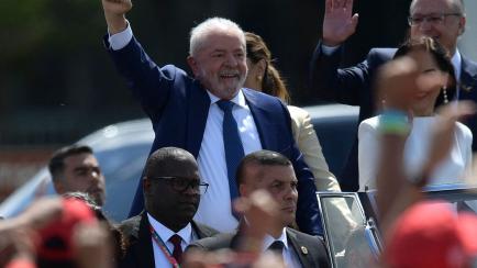 Lula da Silva, en la ceremonia de investidura como presidente de Brasil.