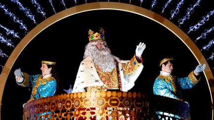 Cabalgata de los Reyes Magos de Madrid en 2022.