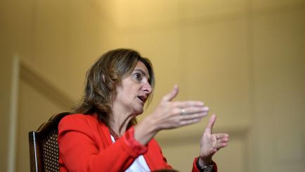La vicepresidenta tercera y ministra para la Transición Ecológica, Teresa Ribera, en una imagen de archivo.